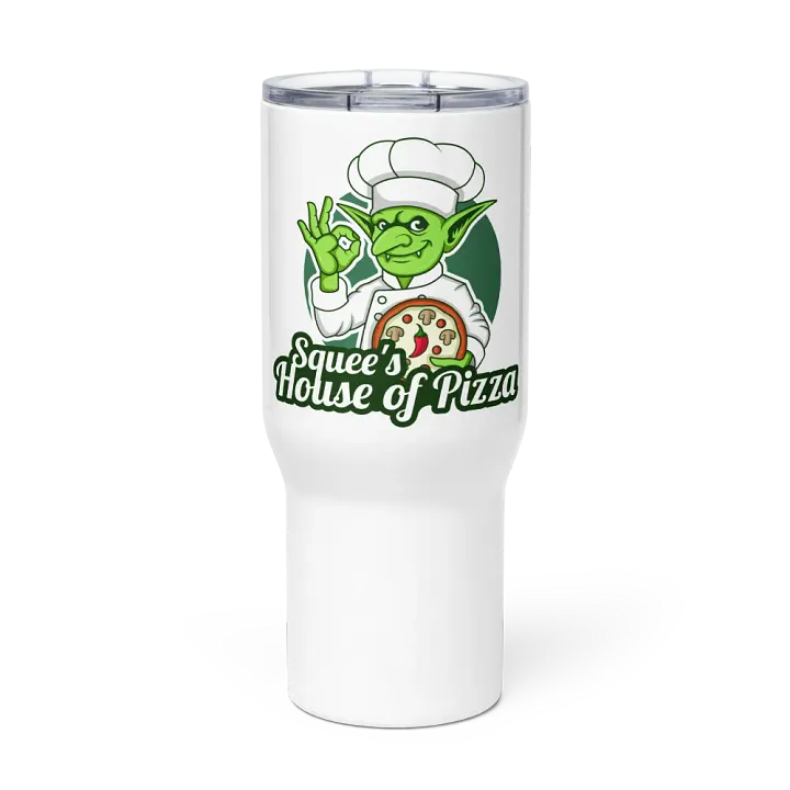 Squee’s House of Pizza Travel Mug with Handle product image (1)