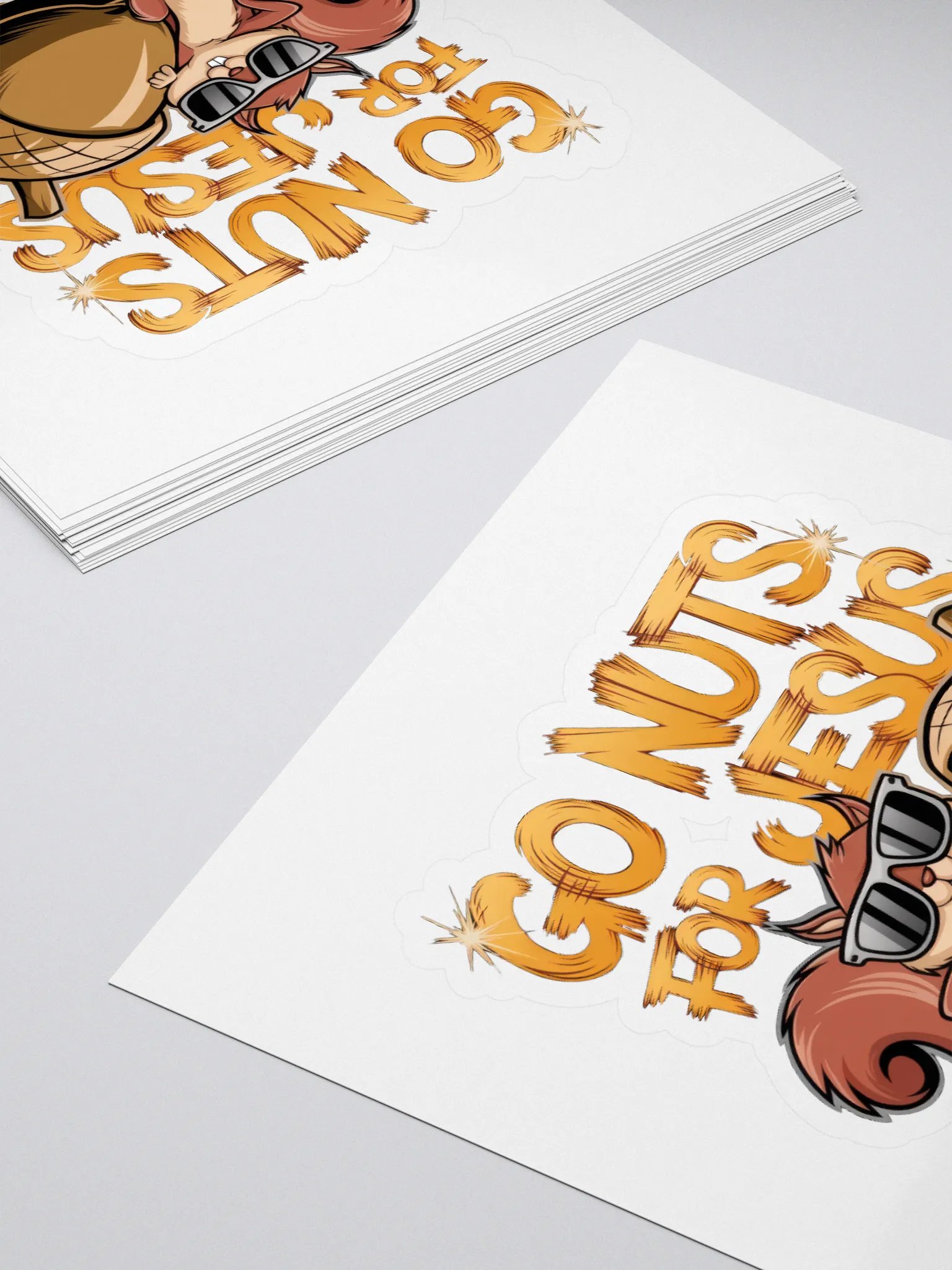 Go nuts for Jesus Cut Stickers product image (4)