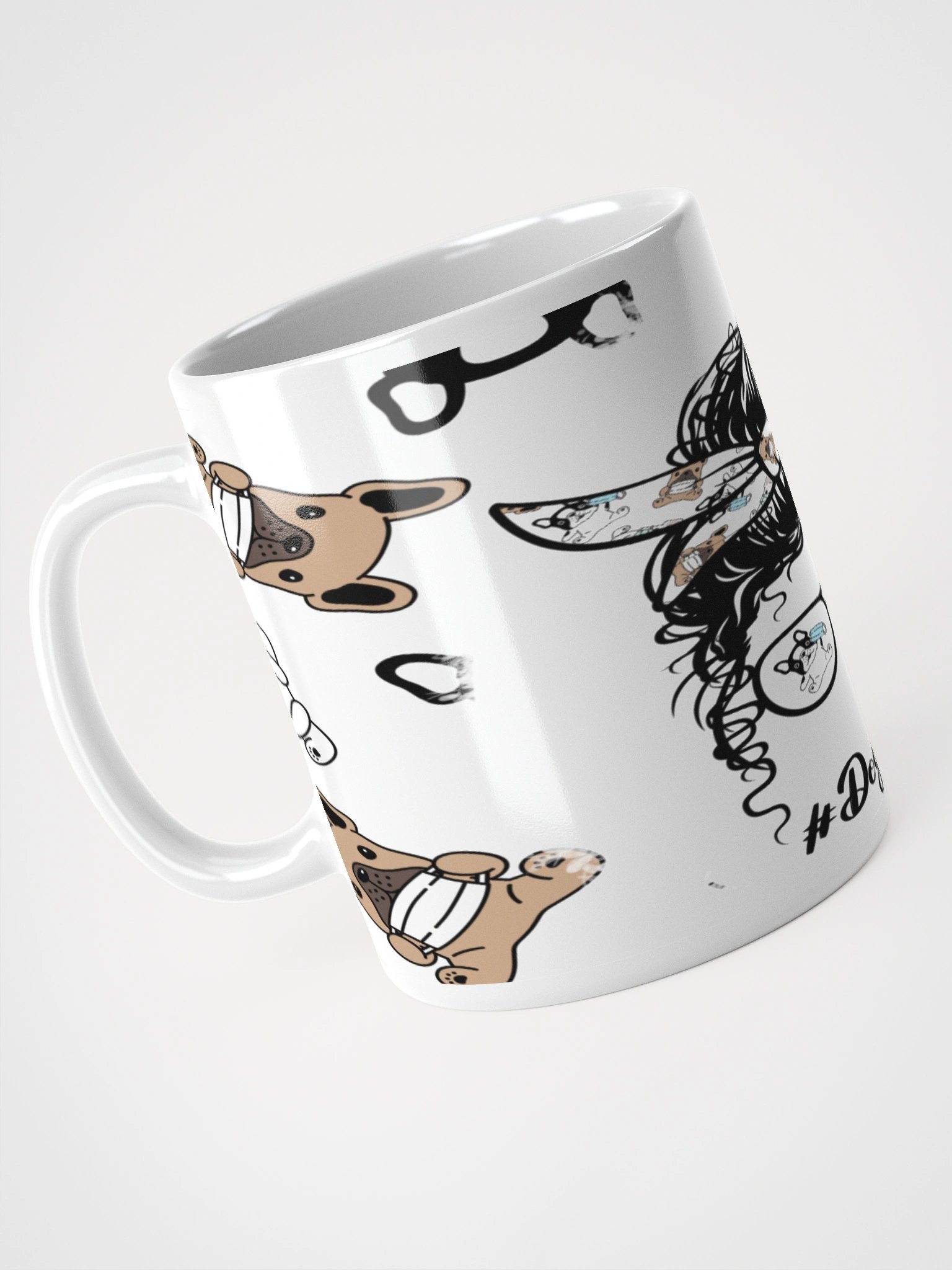 Dogmom Delight White Glossy Mug product image (4)