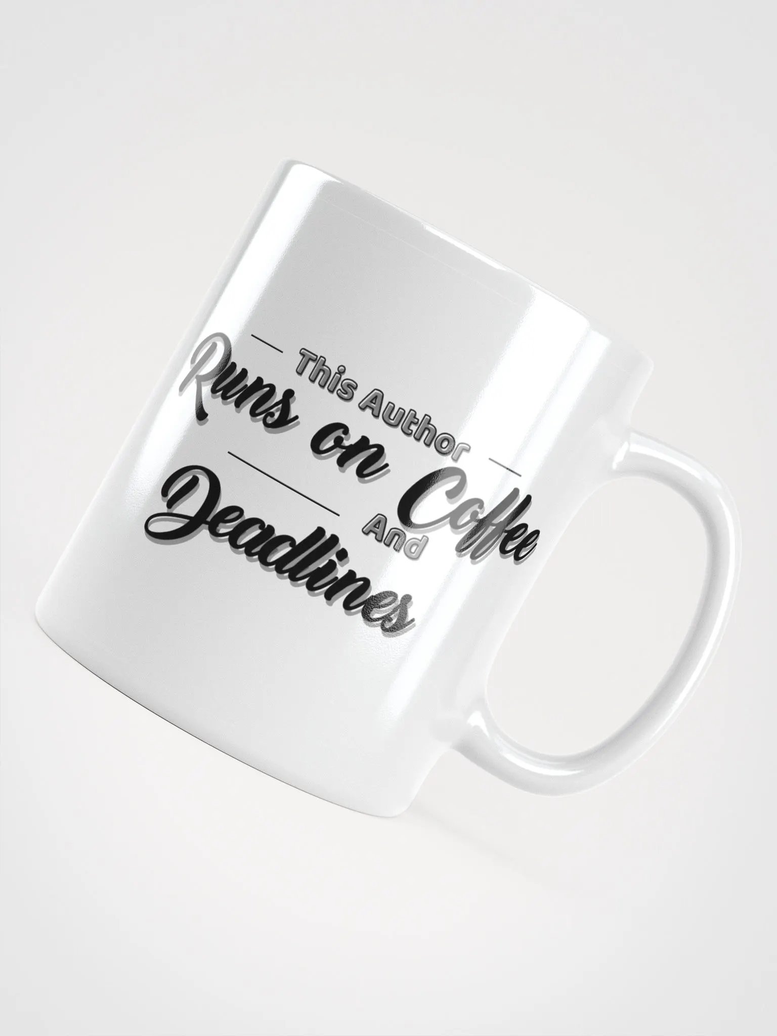 Runs on Coffee & Deadlines – Author Mug in 3 Sizes product image (11)