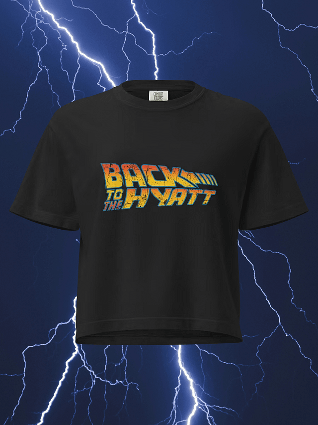 Back to the Hyatt Vintage Boxy Crop Tee product image (1)