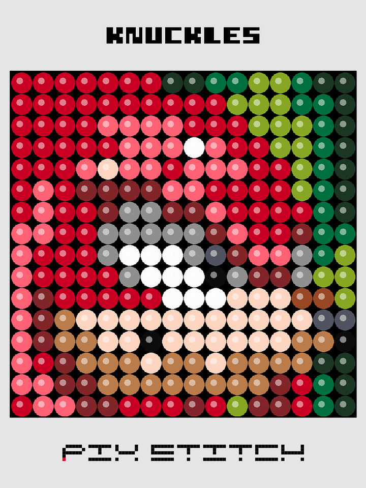Knuckles Pixel Art product image (1)