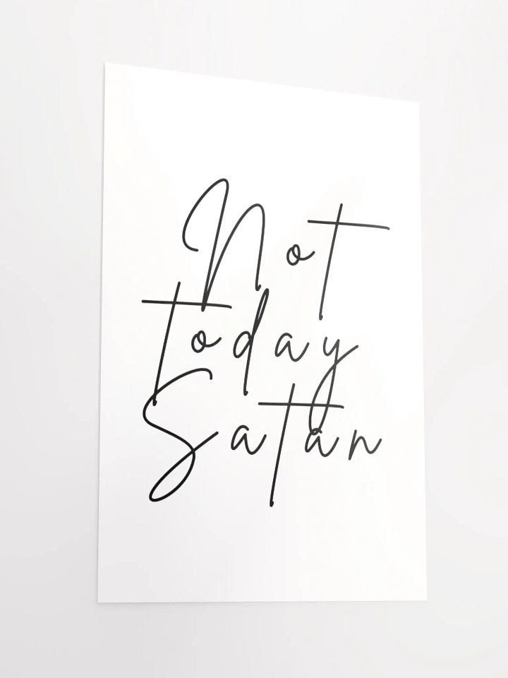 Not Today Satan Poster product image (6)