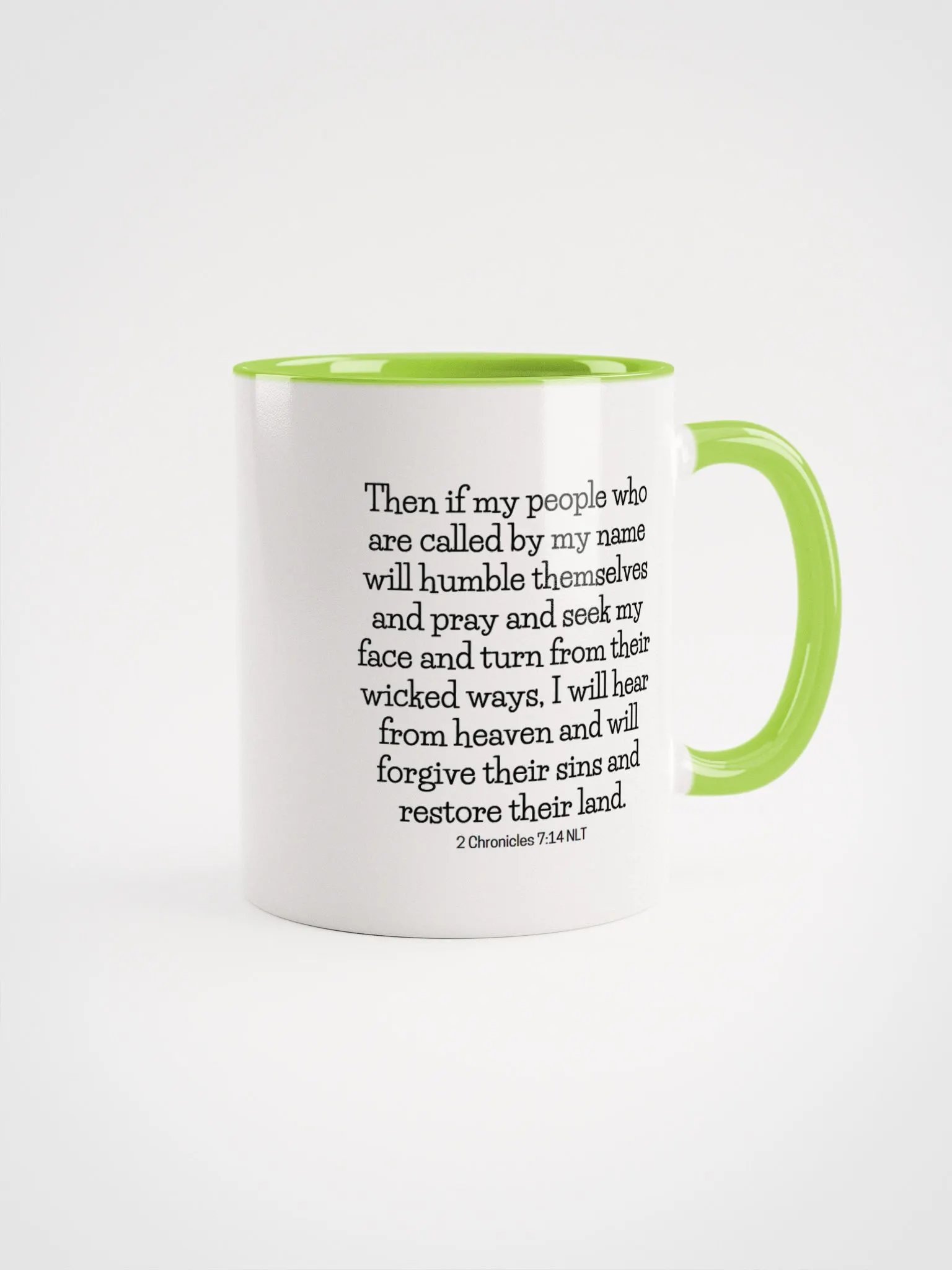If My People Who Are Called By My Name 2 Chronicles 7:14 Two-Tone Mug 11/15oz product image (1)