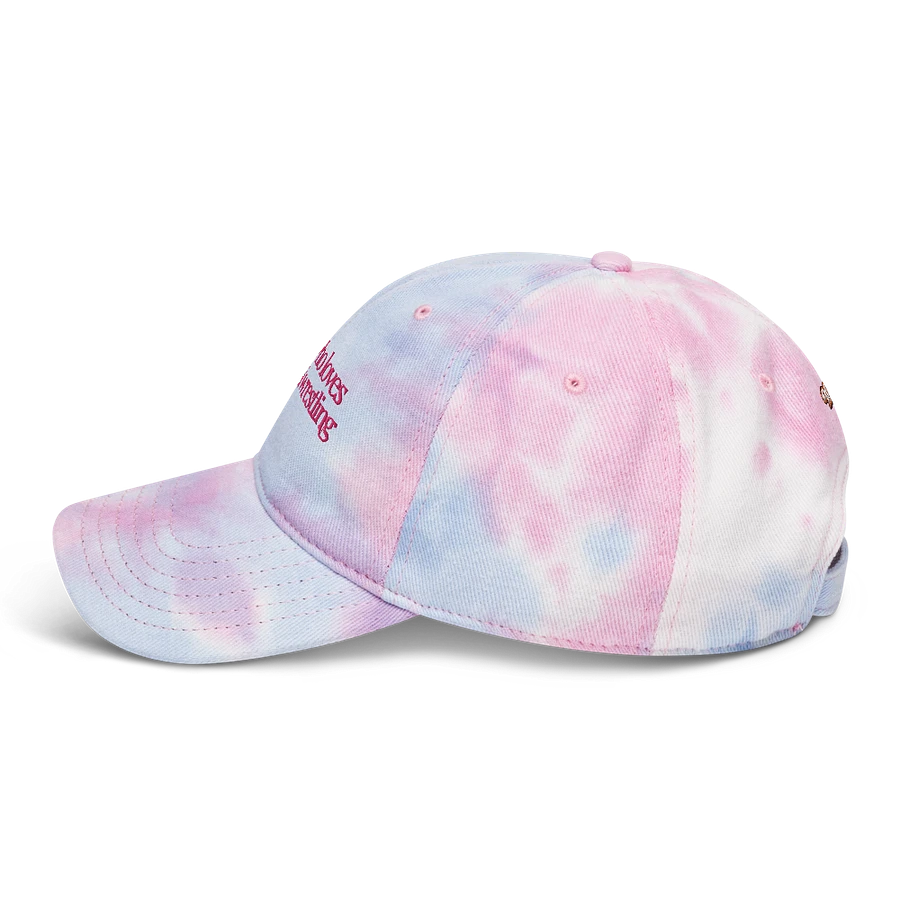 Just A (Wrestling) Girl Embroidered Tie Dye Dad Hat - Pink Font product image (8)