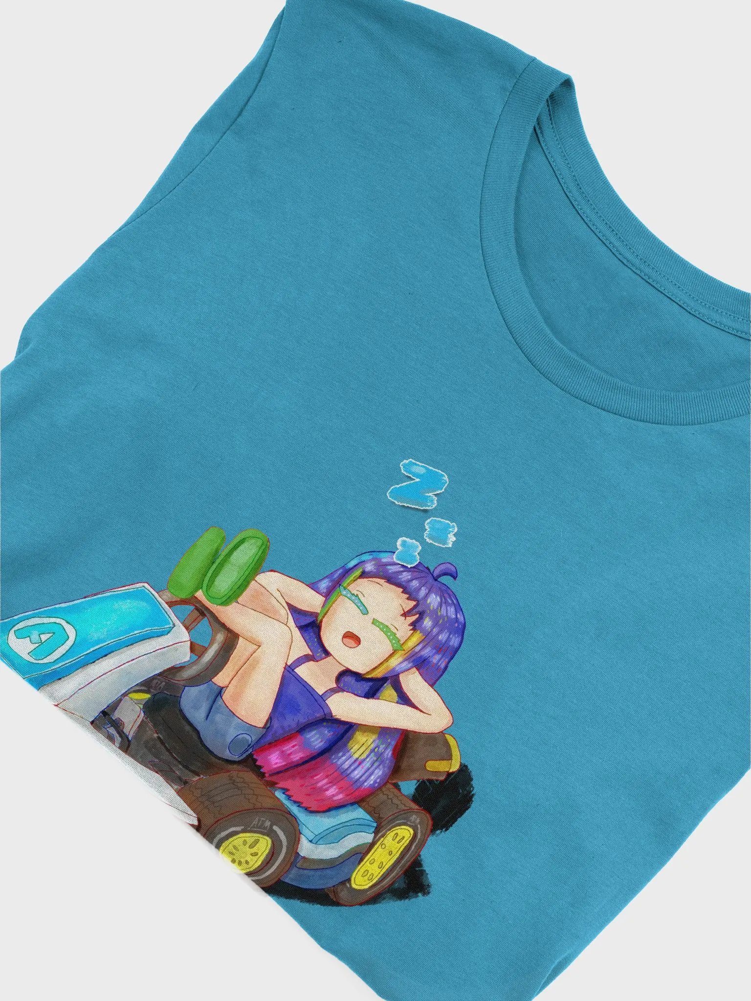 Cute n' seiso Kart Driver Sleeps on his cool Kart T-Shirt product image (5)