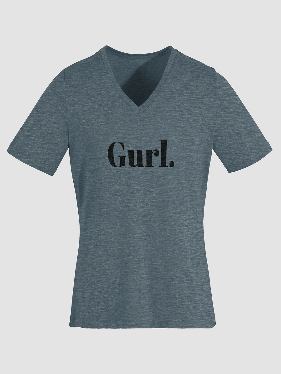 Gurl Relaxed V-Neck Tee - Black product image (7)