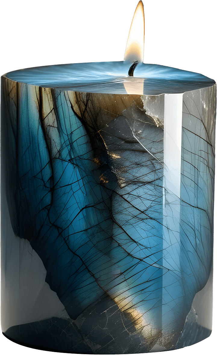 Stellar Luxe – Labradorite Candle PNG product image (1)