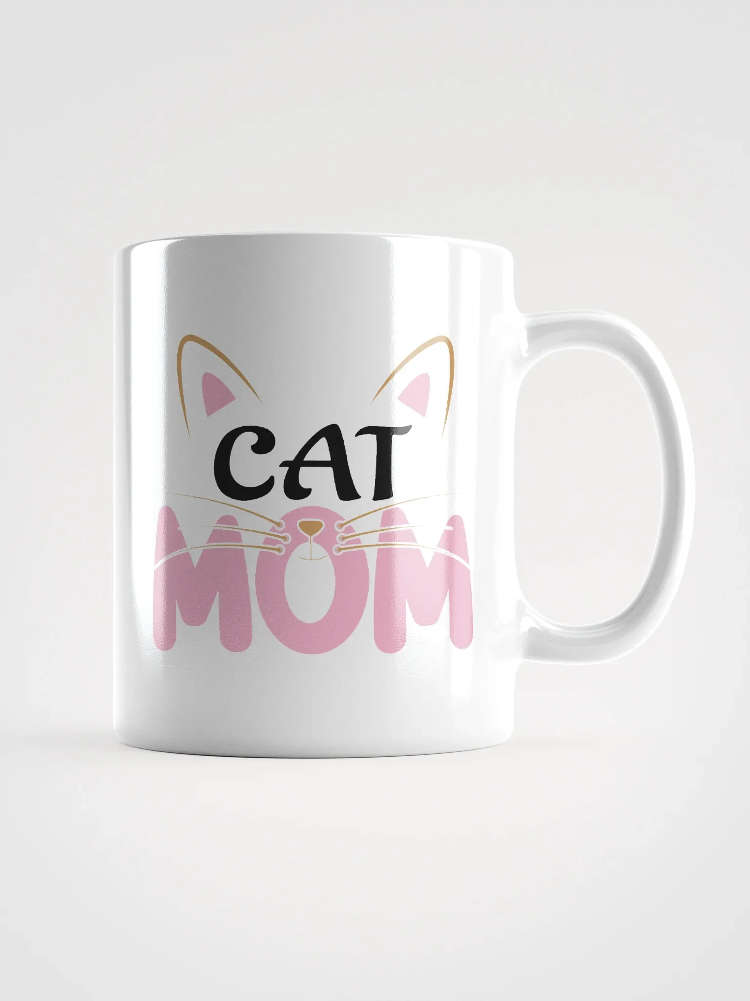 Cat Mom White Mug product image (3)