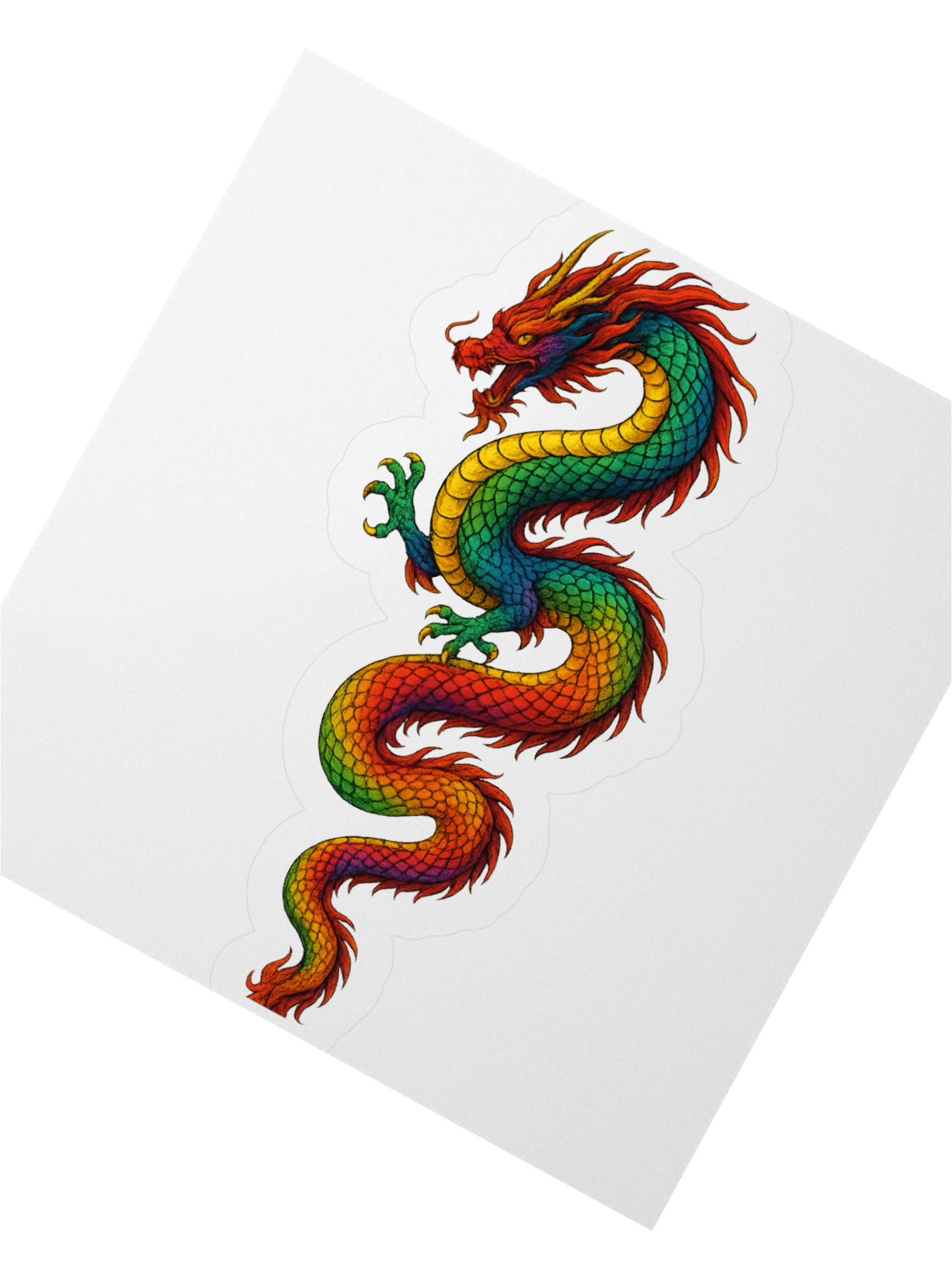 🐉 Kiss Cut Dragon Sticker – Mark the Realm Shape it. Peel it. Flame it. product image (3)