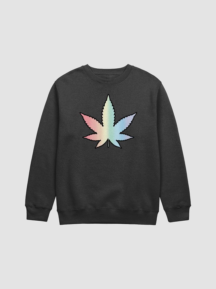 Pastel Rainbow Weed Leaf Sweatshirt product image (1)