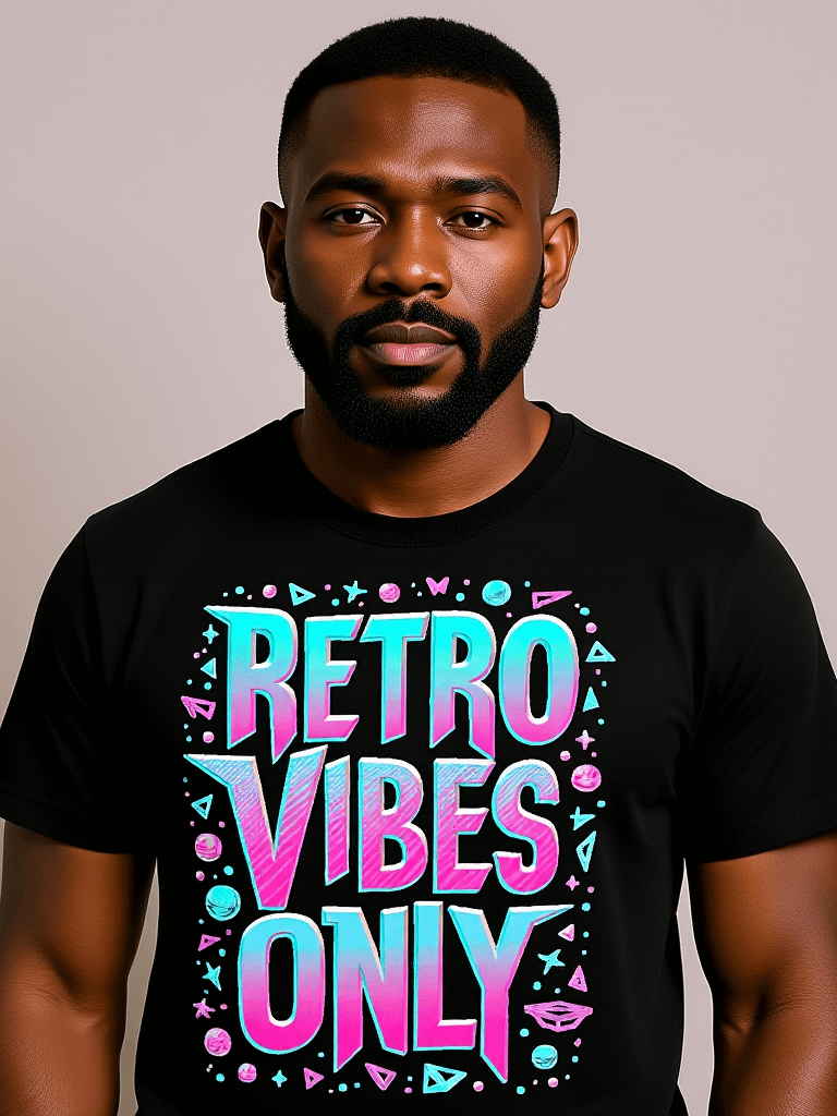 Retro Vibes Gradient T-Shirt product image (2)