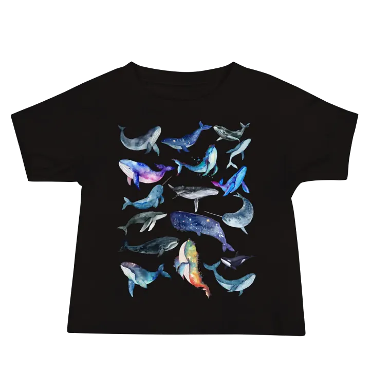 Whale Collage Baby T-Shirt product image (1)