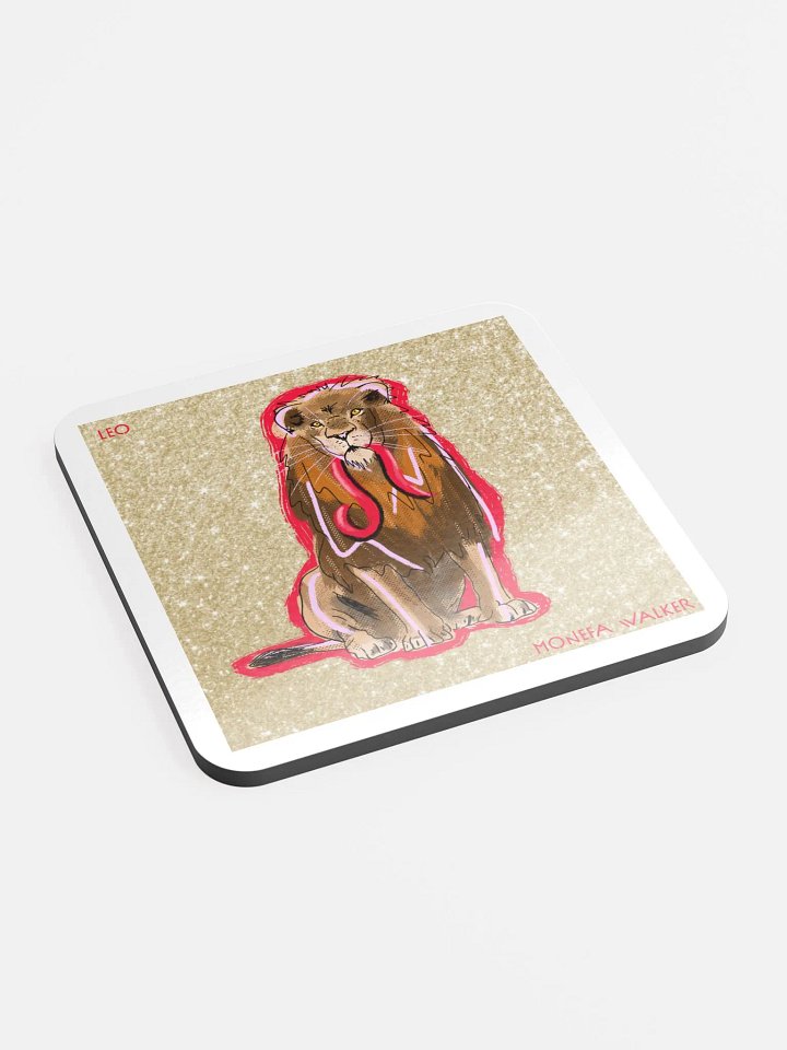 Glossed cork coaster product image (2)