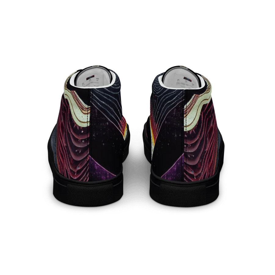 Cosmic Wave Women's premium canvas High Tops product image (4)