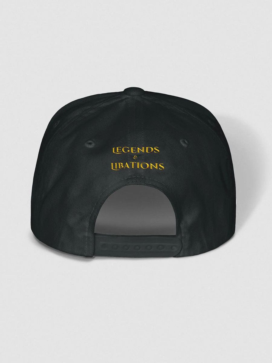 Legends & Libations Snapback Hat Gold Logo product image (4)
