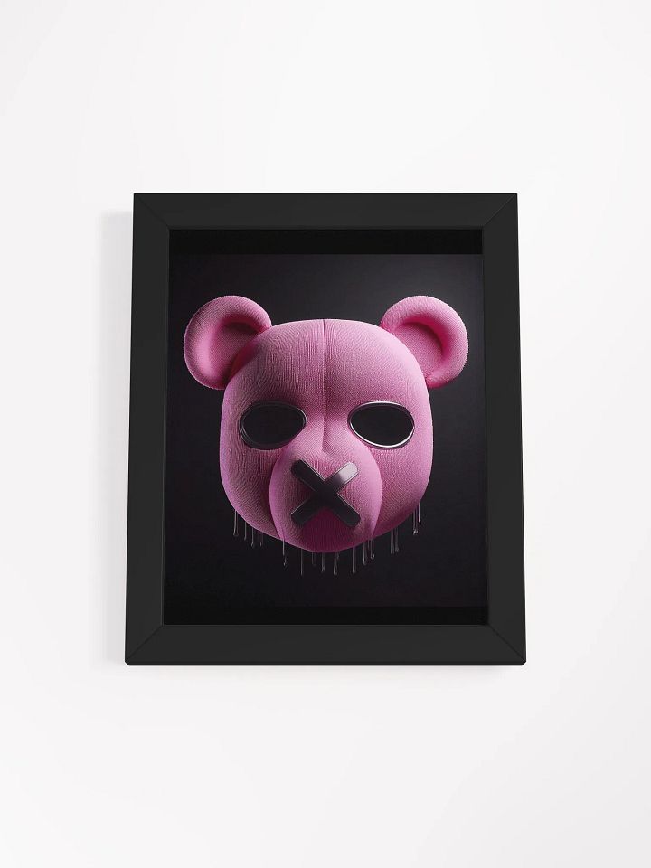 Framed Pink Masked Bear product image (1)
