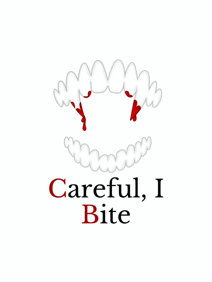 Careful, I Bite Sticker product image (1)