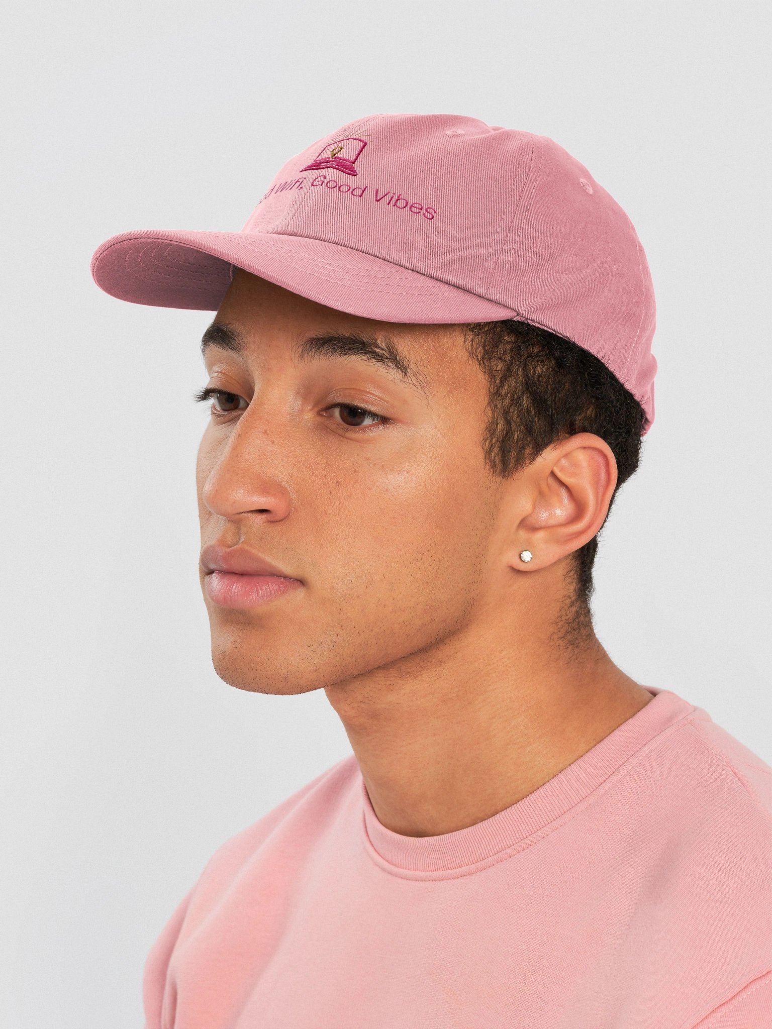 Good WiFi, Good Vibes Hat, Pink product image (7)