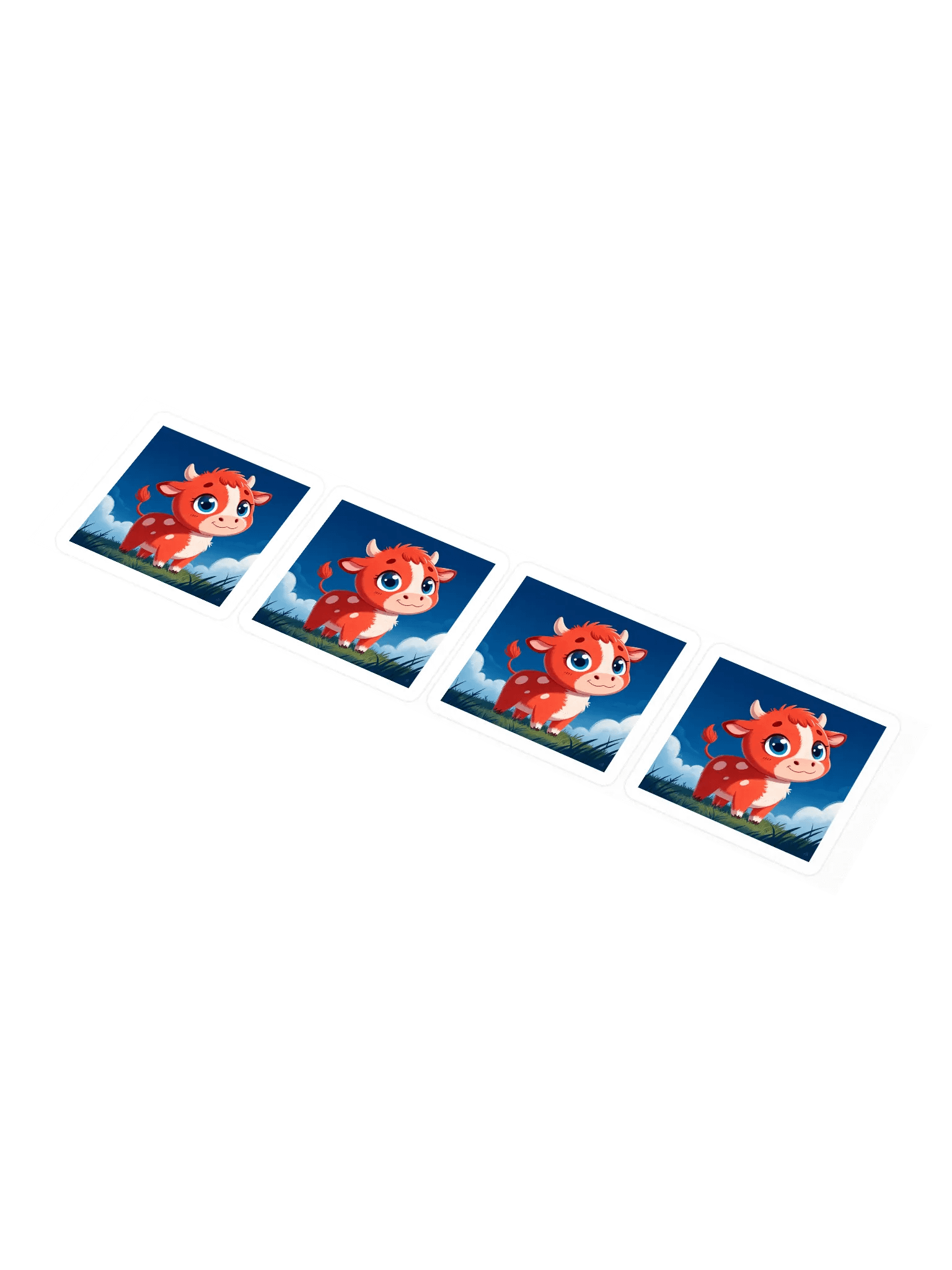 Cute Cow Kiss Cut Stickers product image (1)