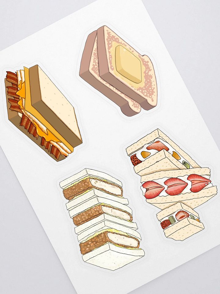 Food themed sticker sheet (4th batch) product image (1)