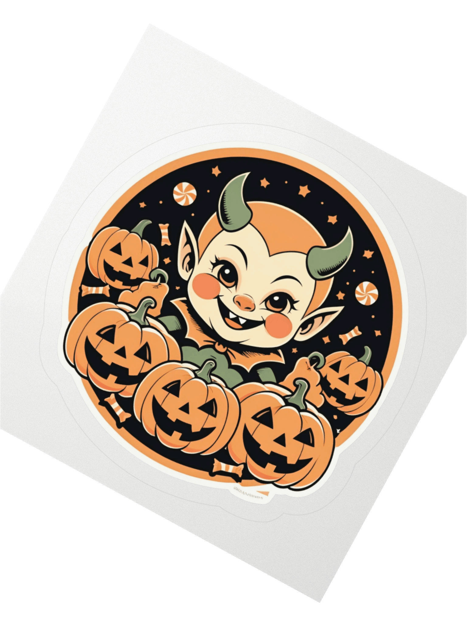Halloween Devil Kiss Cut Sticker product image (2)