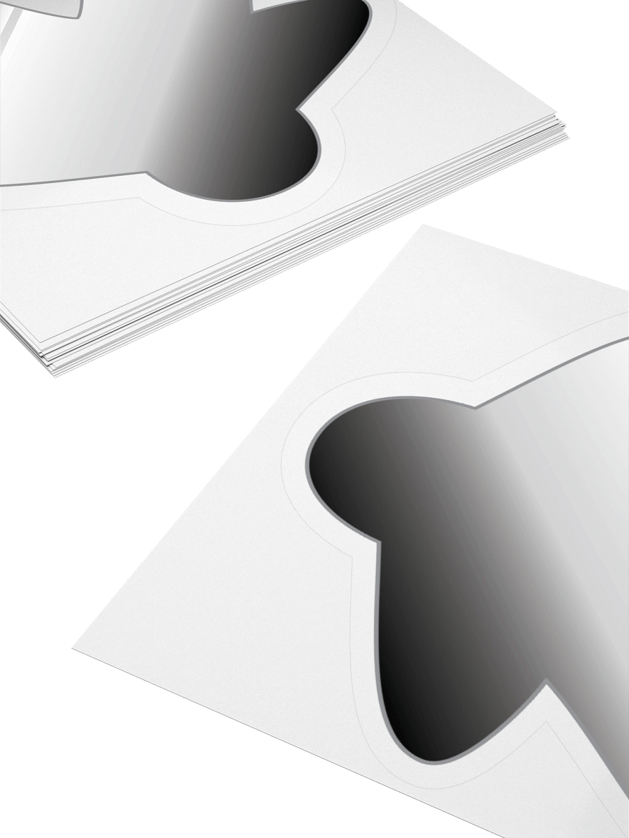 Asexual Pride Gradient Meeple Sticker product image (12)