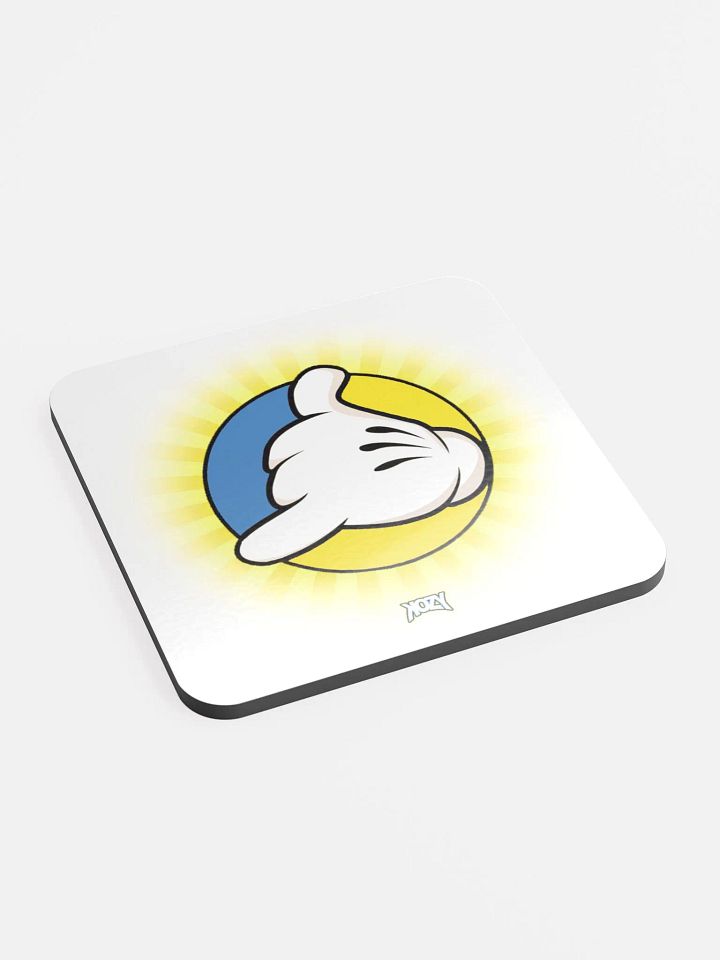 Glassed Cork Coaster (Yellow) product image (2)