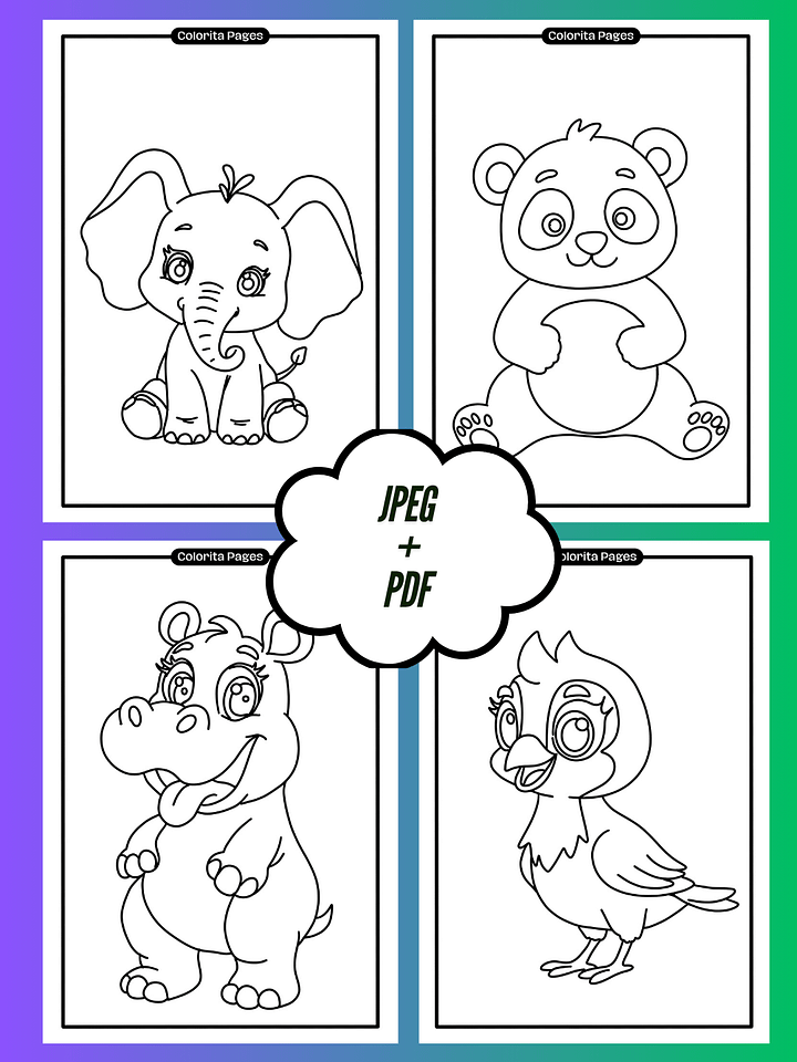 Cute Animals - Coloring Pages product image (2)
