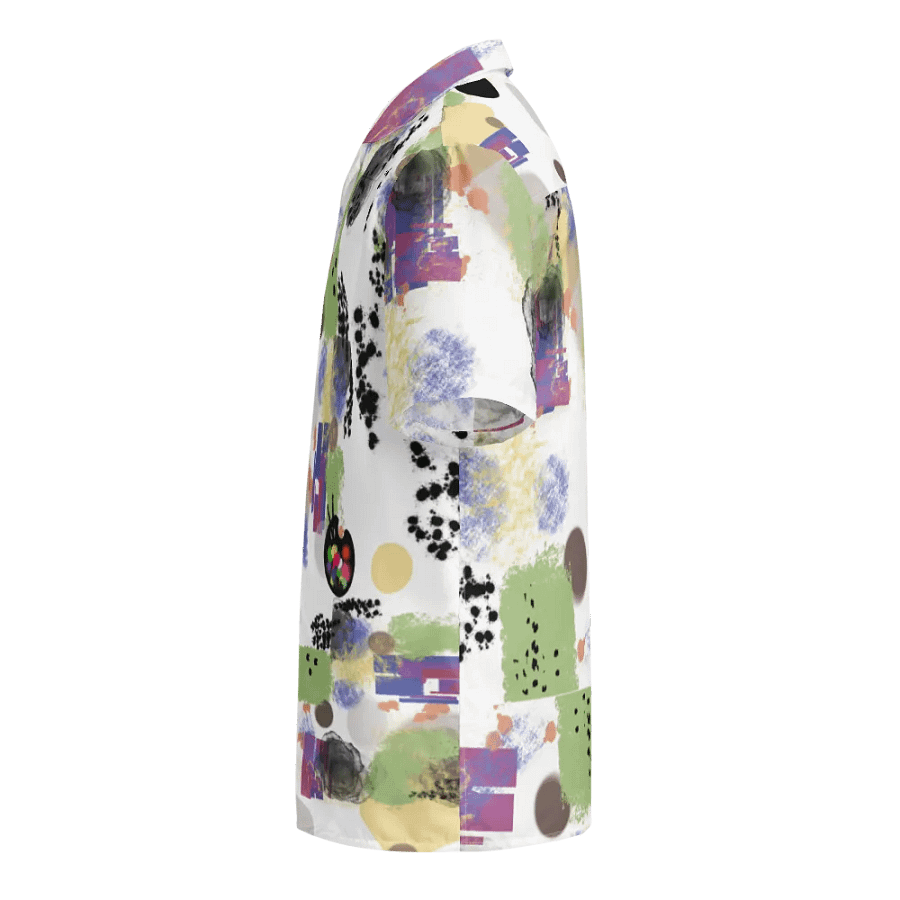 AbstractWear #1 Unisex Hawaiian Style Shirt/White product image (4)