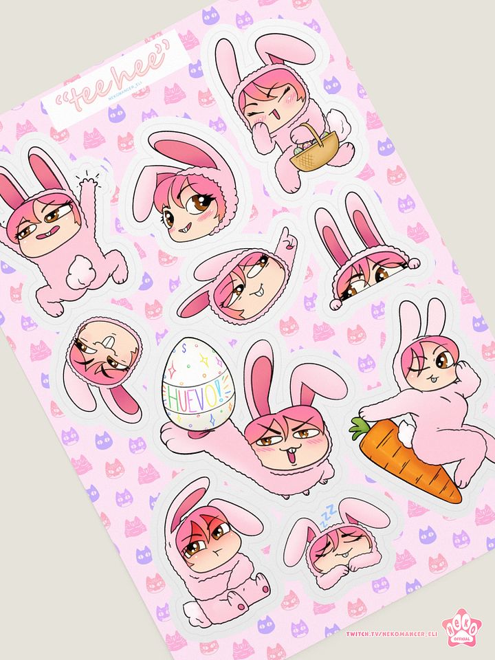 Neko "TeeHee" Stickers product image (1)