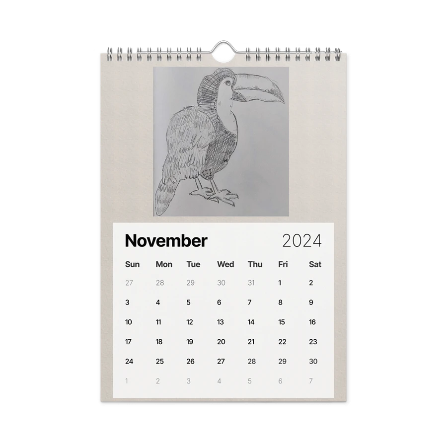 Dino Wall Calendar 2024 product image (15)