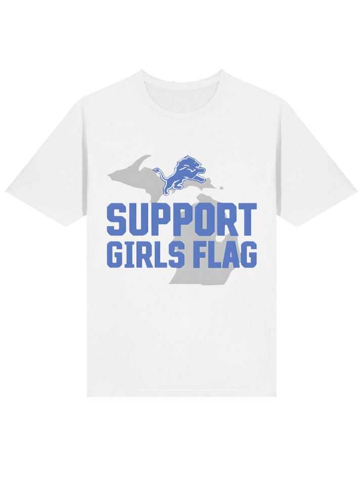 Lions Support Girls Flag Shirt product image (2)