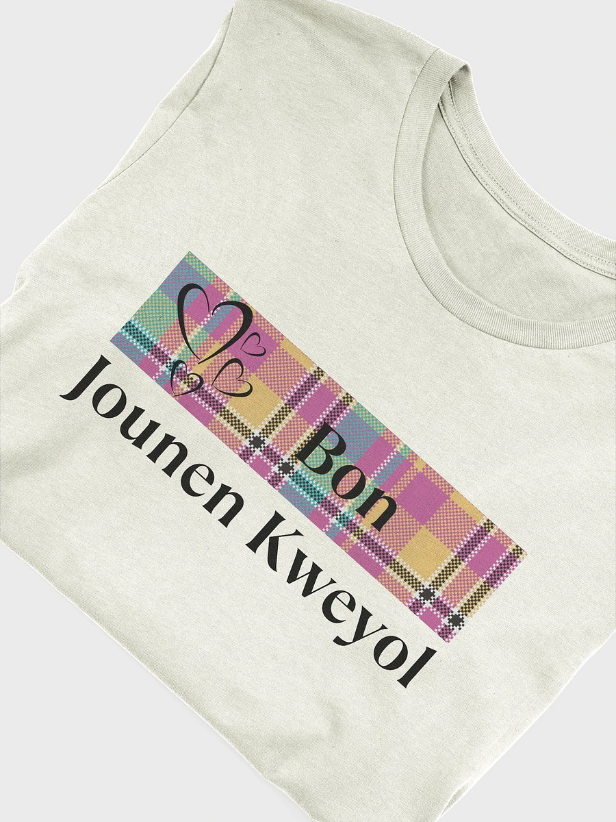 Bon Jounen Kweyol Hearts Madras T-Shirt product image (48)