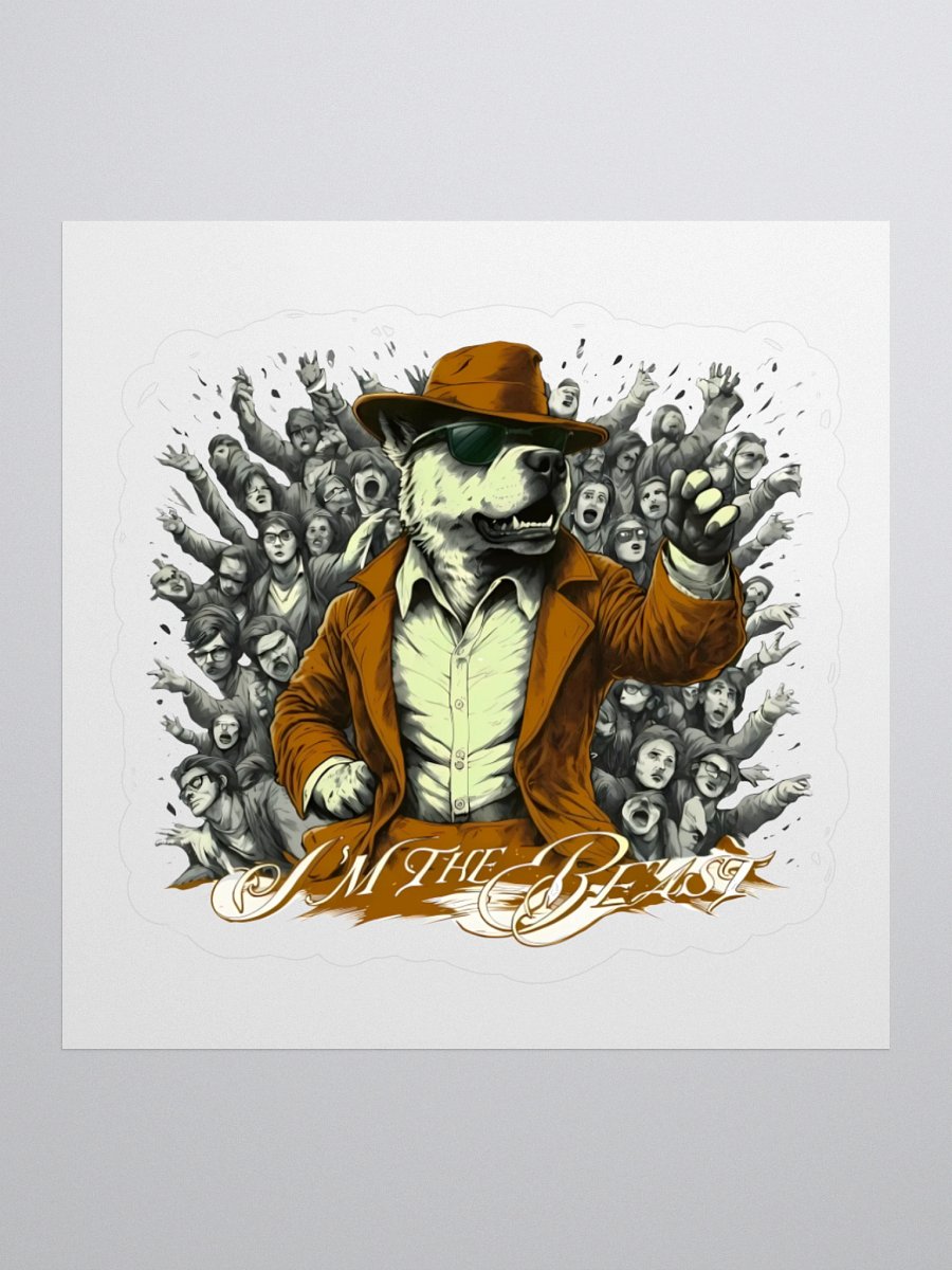 BEAST Mode Poster | I'M THE BEAST | Sticker product image (3)