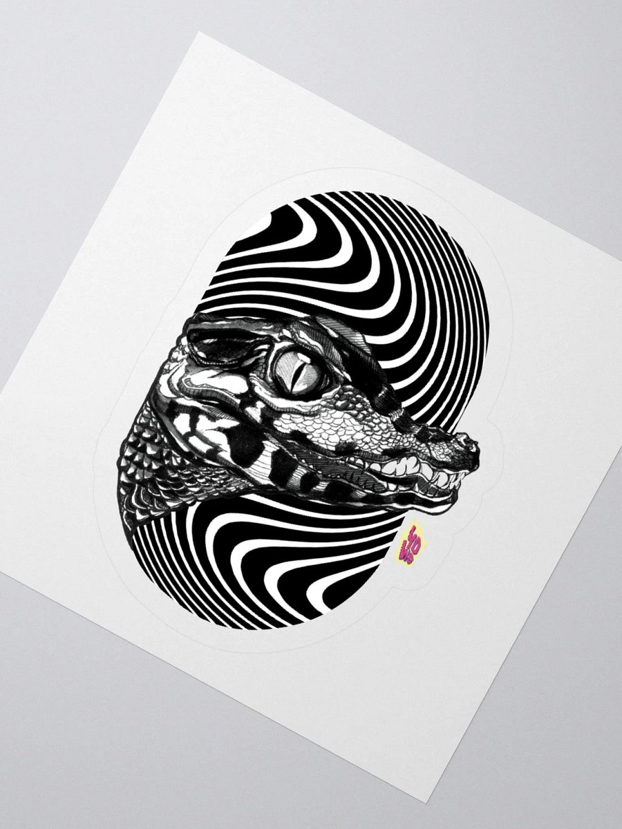 (Sticker) SUMINAGASHI BLACK CROCODILE product image (2)