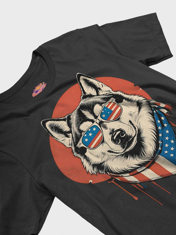 Patriotic Husky T-Shirt product image (2)