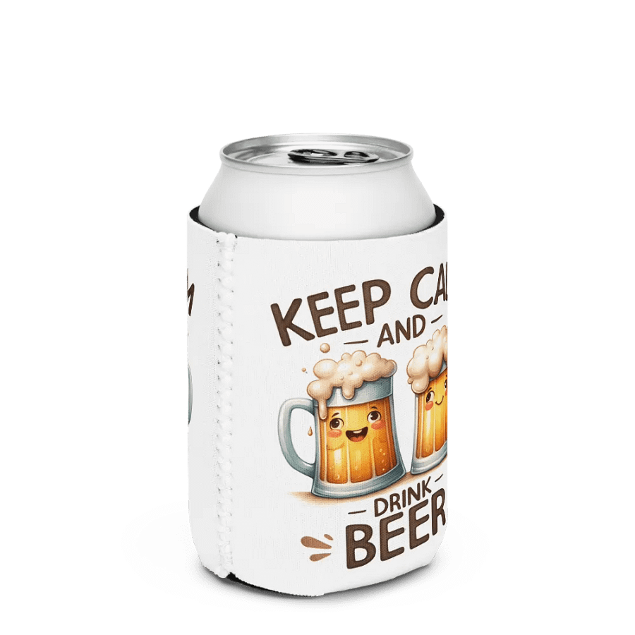 Keep Calm and Drink Beer Can Cooler – Insulated Holder for Cold Drinks product image (4)