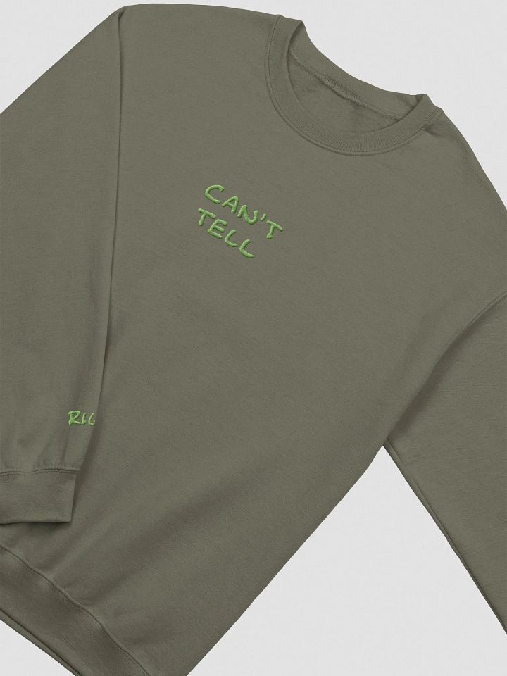 CAN'T TELL embroidered crewneck (light green) product image (2)