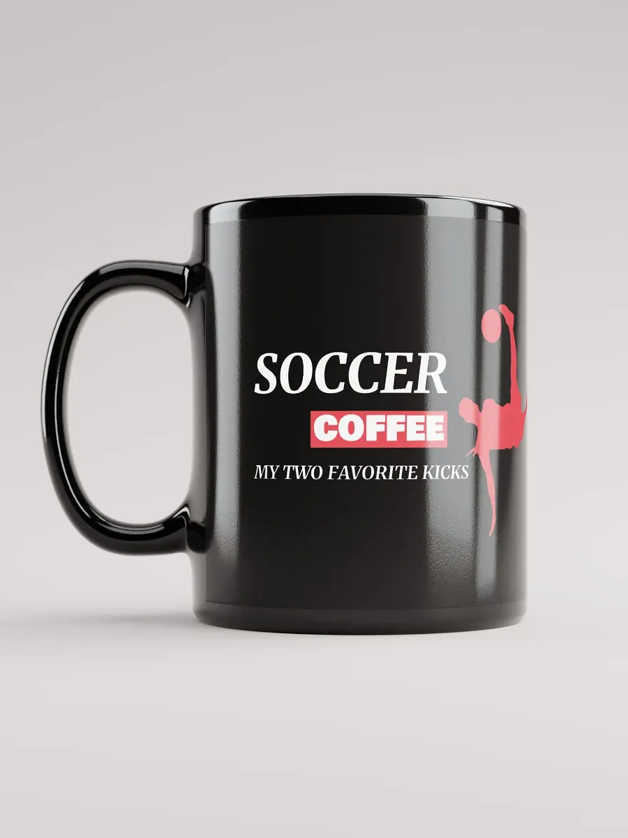 Dynamic Red Silhouette Soccer Coffee Mug product image (2)
