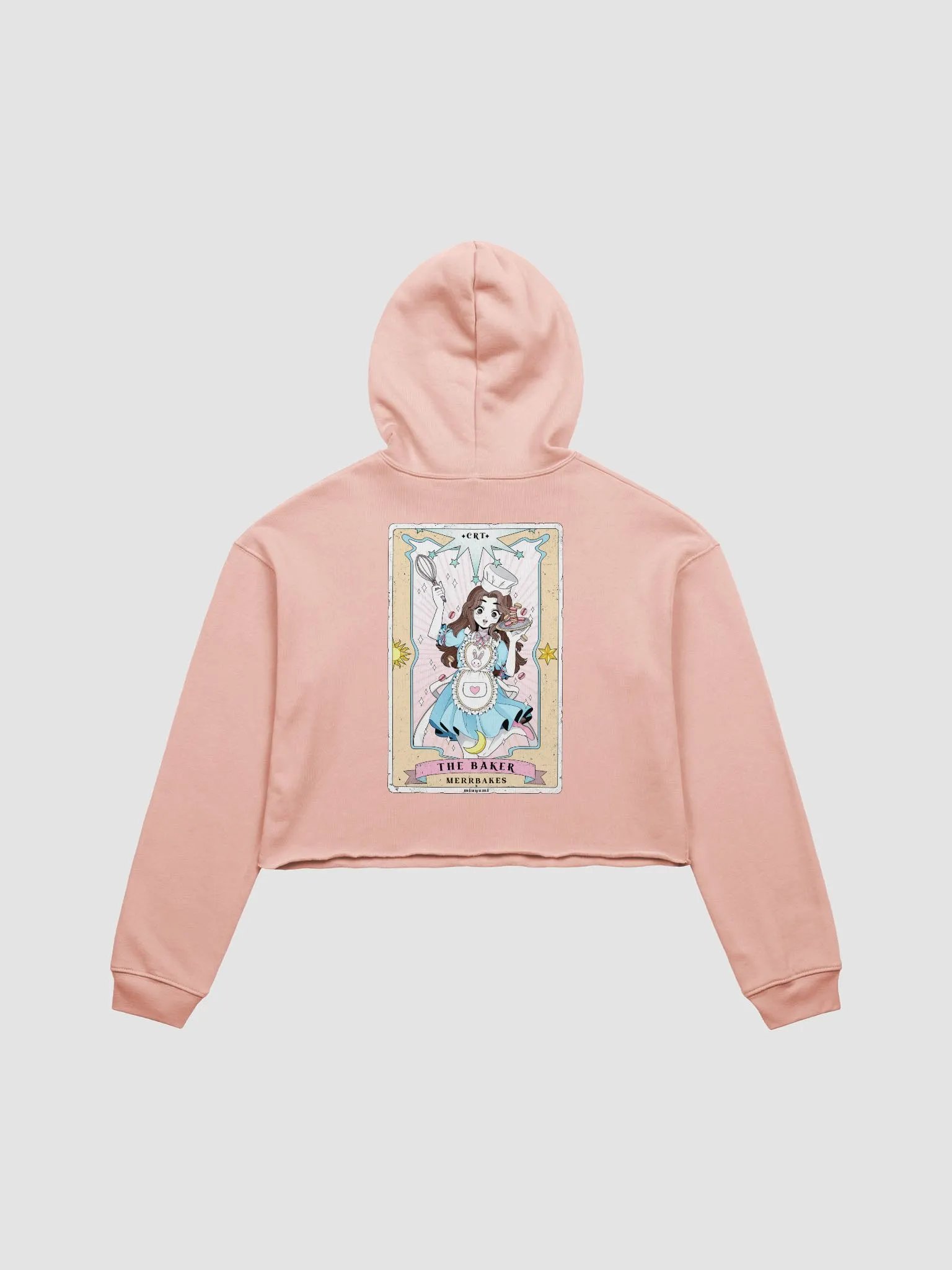 The Baker Tarot Card Cropped Hoodie | MerrBakes product image (3)