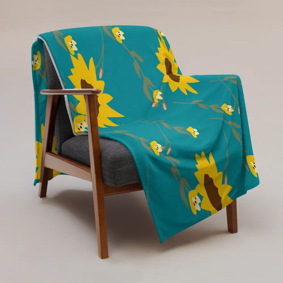 Colorful Floral Throw Blanket product image (5)