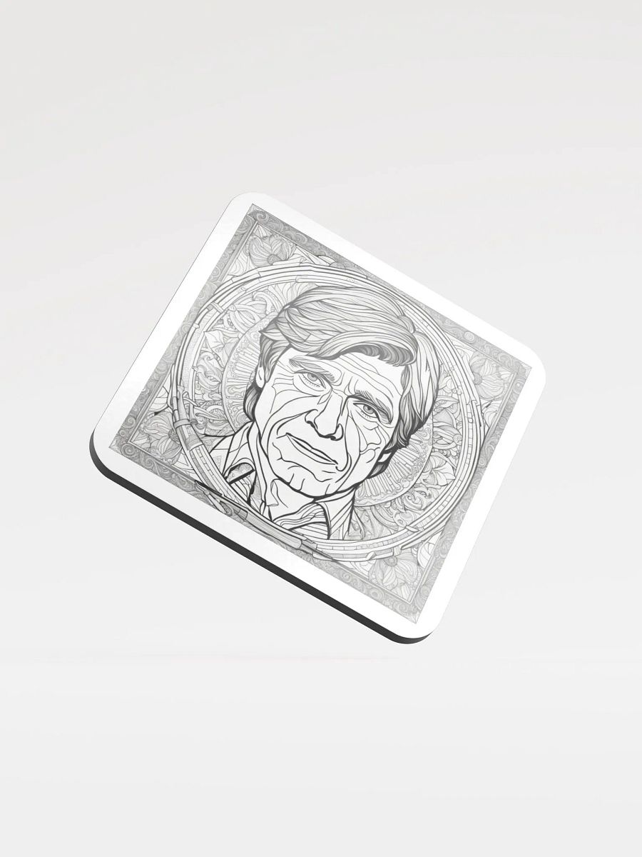 Ornate Visage Cork Coaster product image (1)