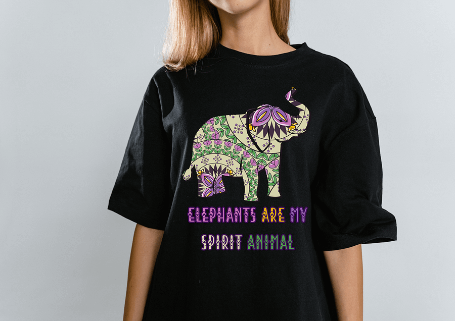 Whimsical Elephant Spirit T-Shirt product image (41)