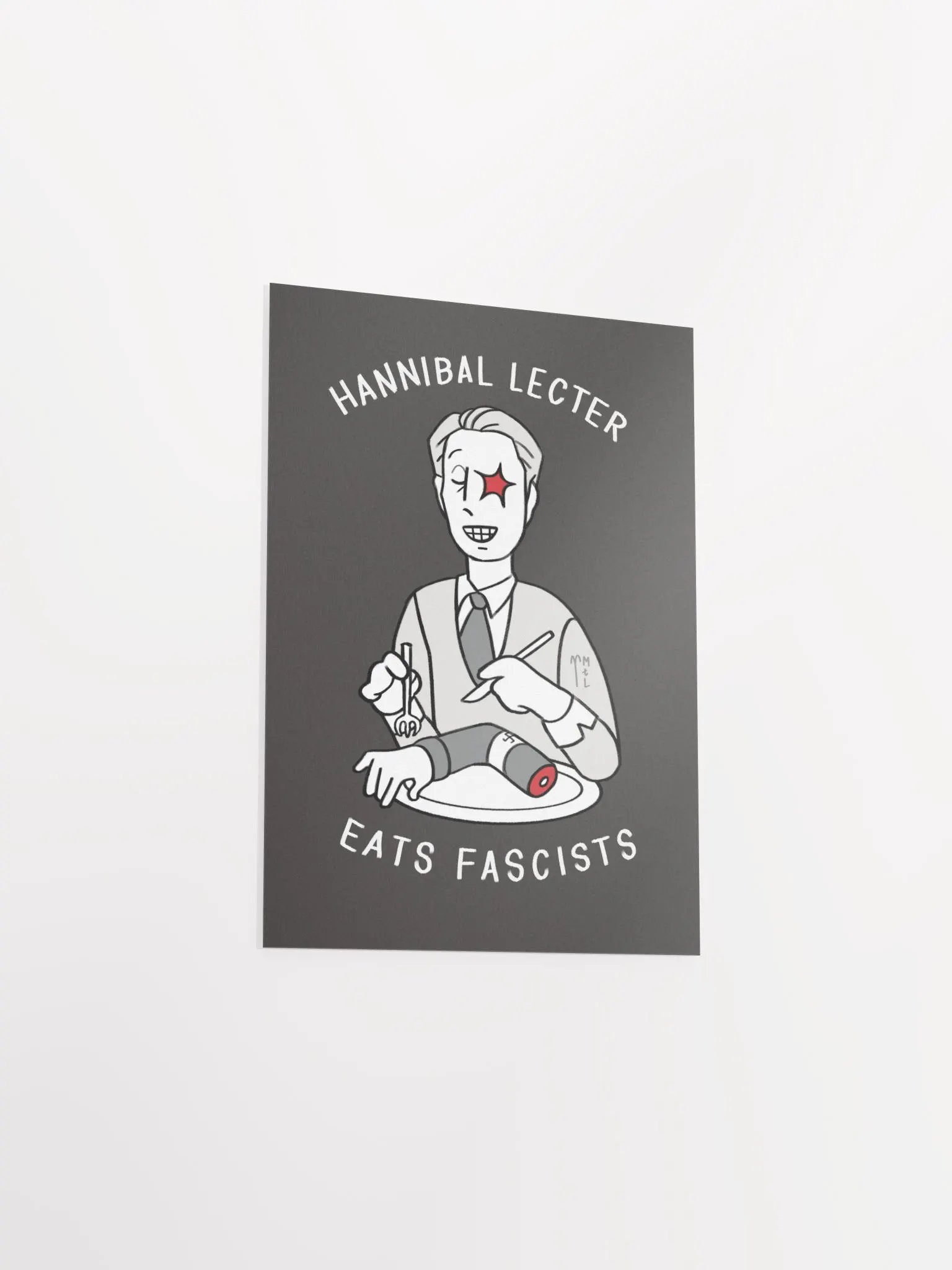 Hannibal Lecter Eats Fascists ☆ Art Print product image (3)