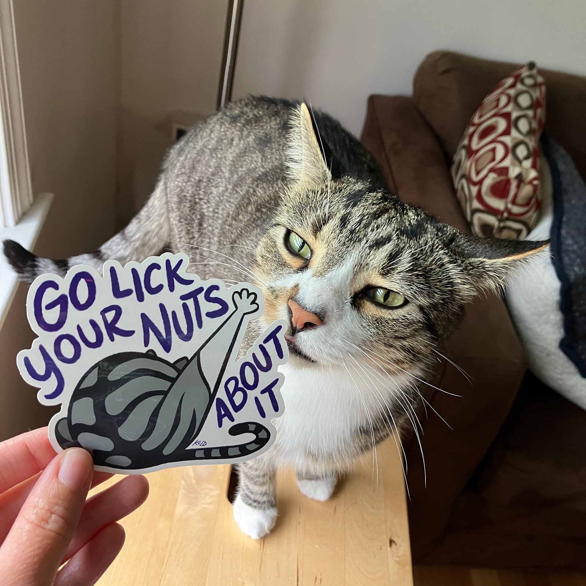 Go Lick Your Nuts - Vinyl Sticker product image (2)