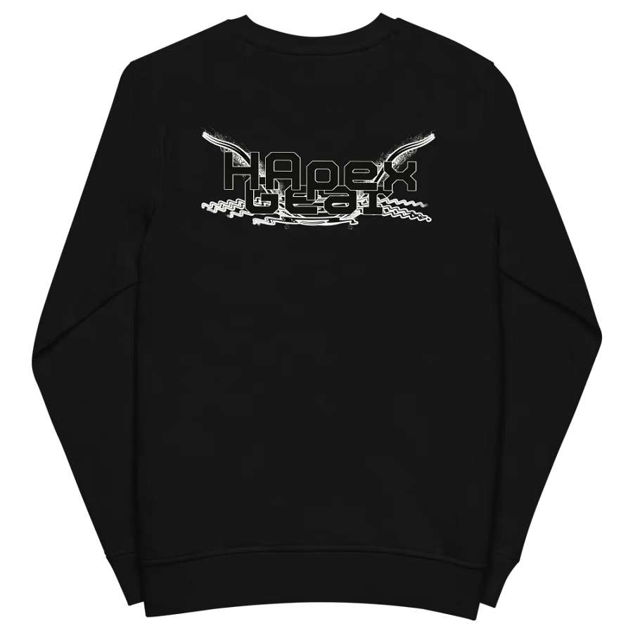Unisex Organic Sweatshirt - Black HApex Gear Black Logo product image (5)