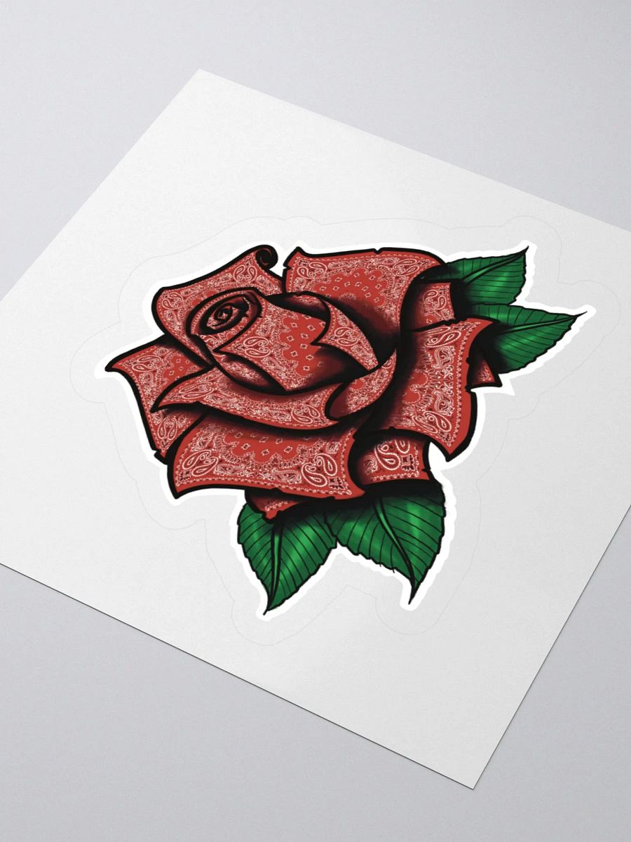 Red Rag Rose Sticker product image (3)