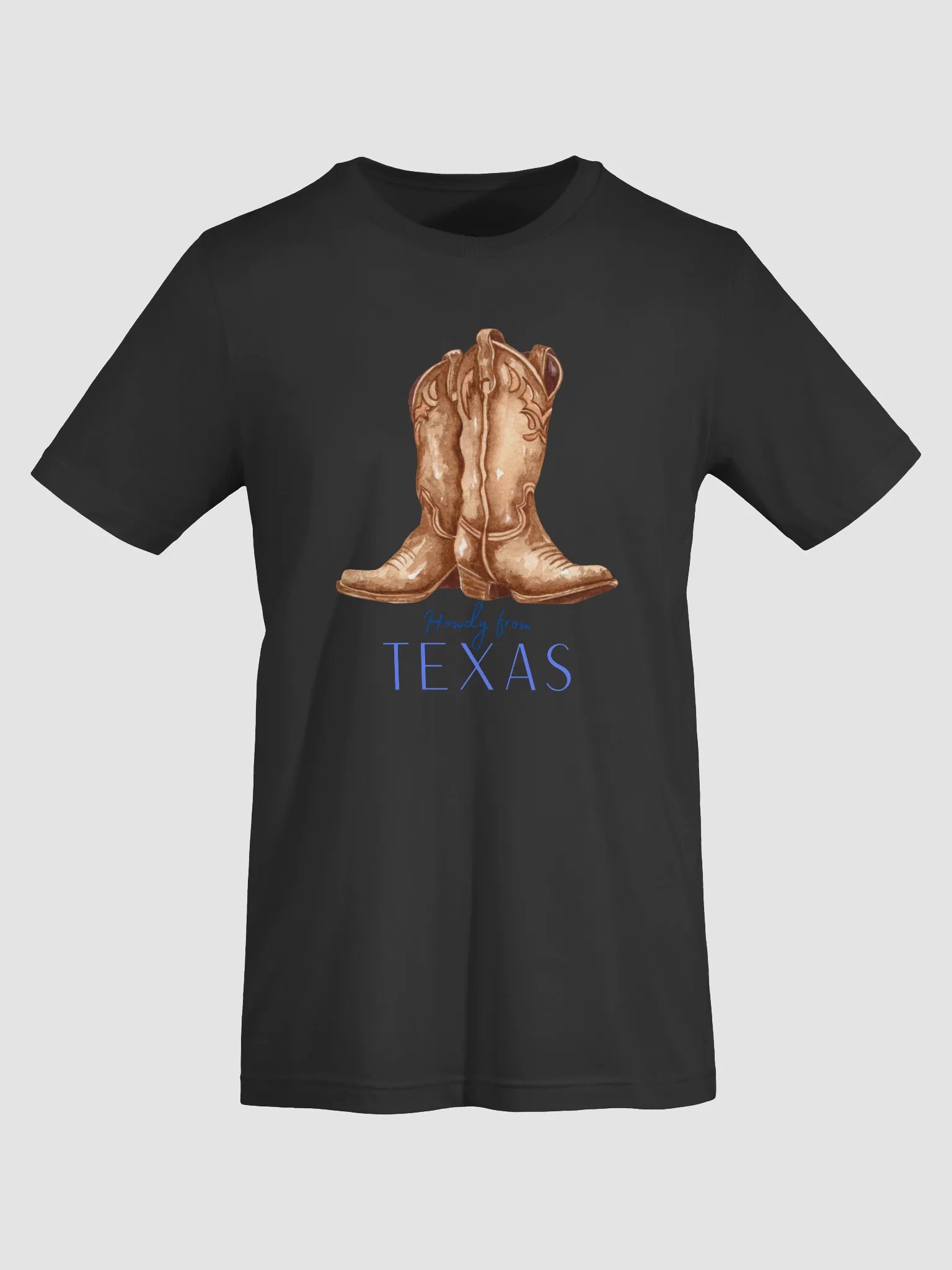 👢 Howdy From Texas T-Shirt | Bella+Canvas Unisex Tee | Cowboy Boots Western Graphic Shirt product image (51)