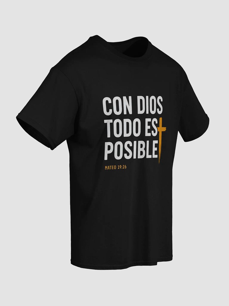 Camiseta Unisex Manga Corta | Con Dios Todo es Posible product image (9)